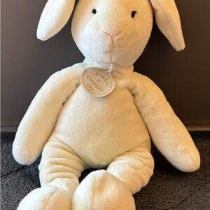Made in France Cream Plush French Bunny, 20” Long